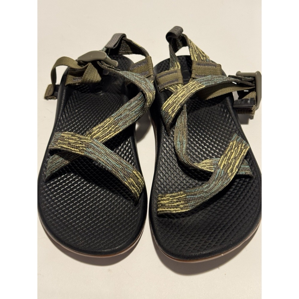Chaco Z1 EcoTread Sandals Women's Sz 5 Shoes Double Strap Brown Yellow